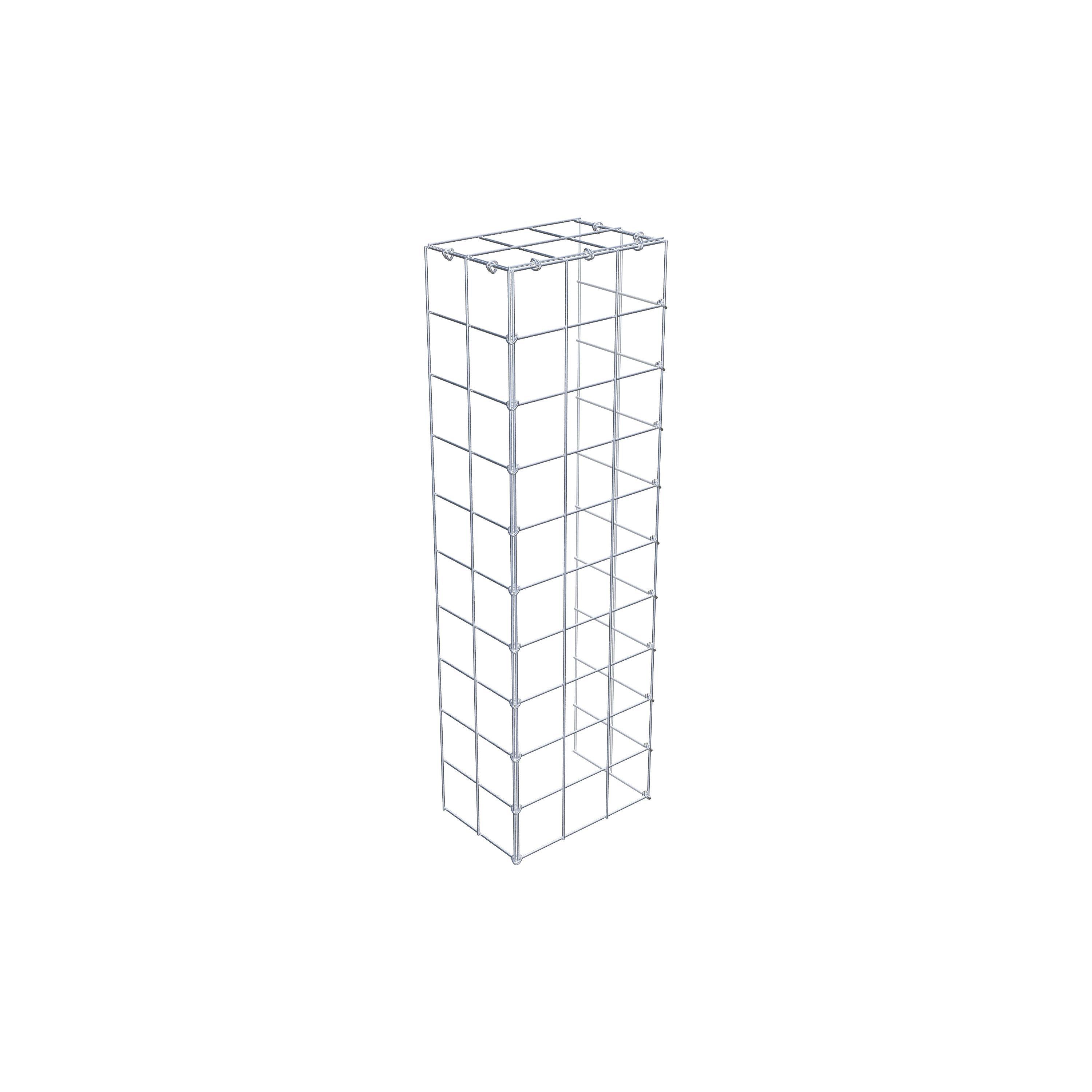 Gabião Tipo 4 100 cm x 20 cm x 30 cm (C x A x P), malhagem 10 cm x 10 cm, anel C