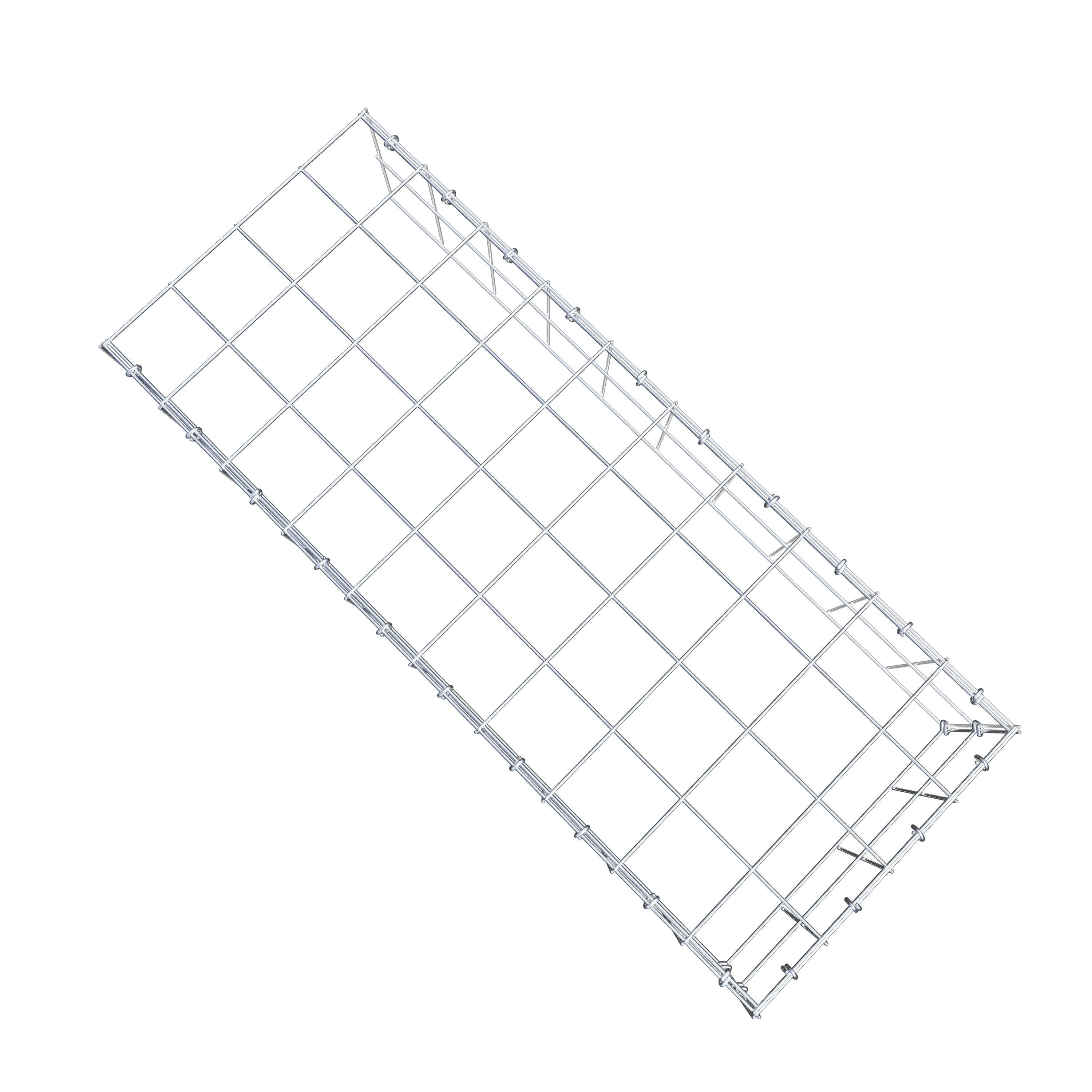 Fourche rapportée type 4 100 cm x 20 cm x 40 cm (L x H x P), mailles 10 cm x 10 cm, anneau C