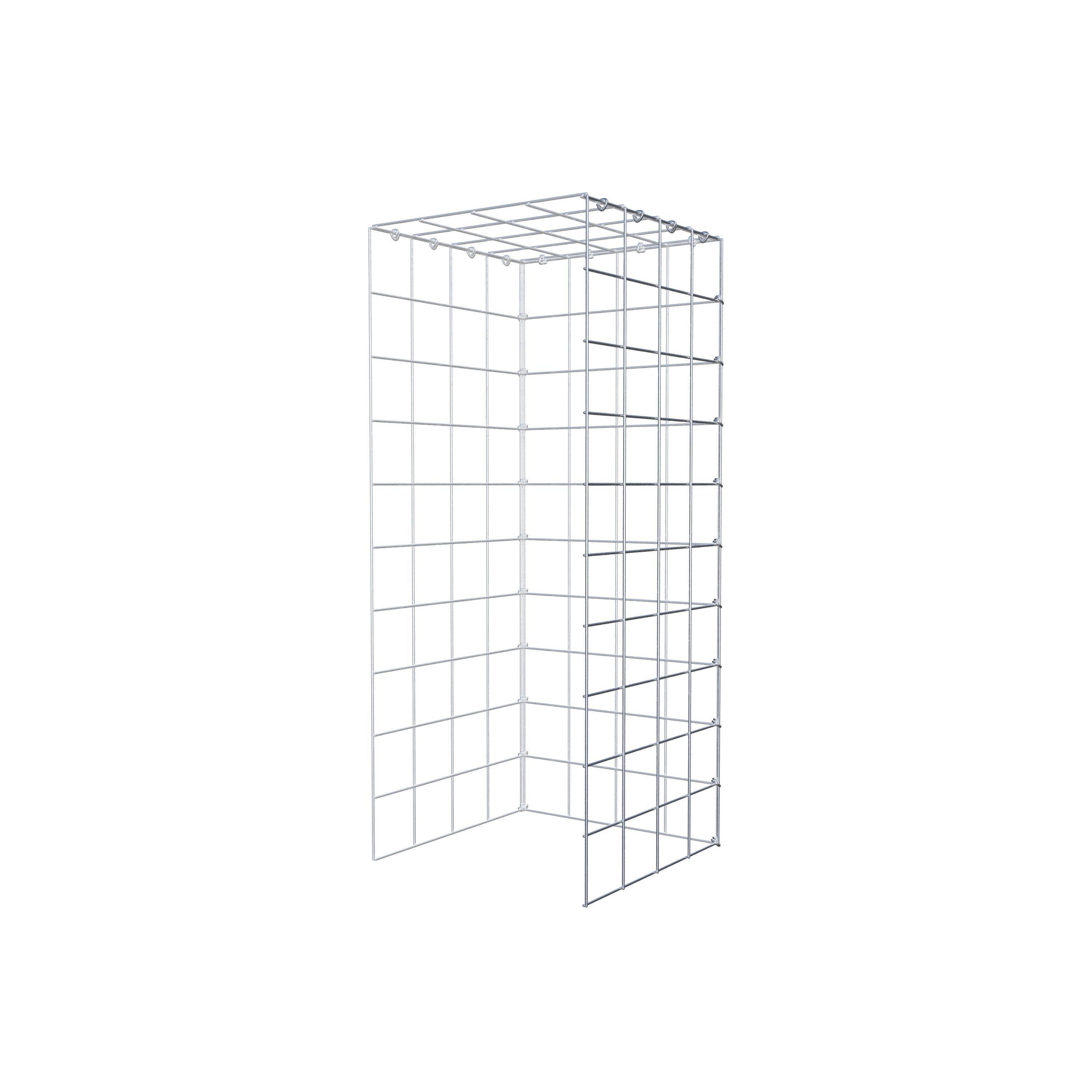 Gavión adicional tipo 4 100 cm x 40 cm x 40 cm (L x A x P), malla 10 cm x 10 cm, anillo en C