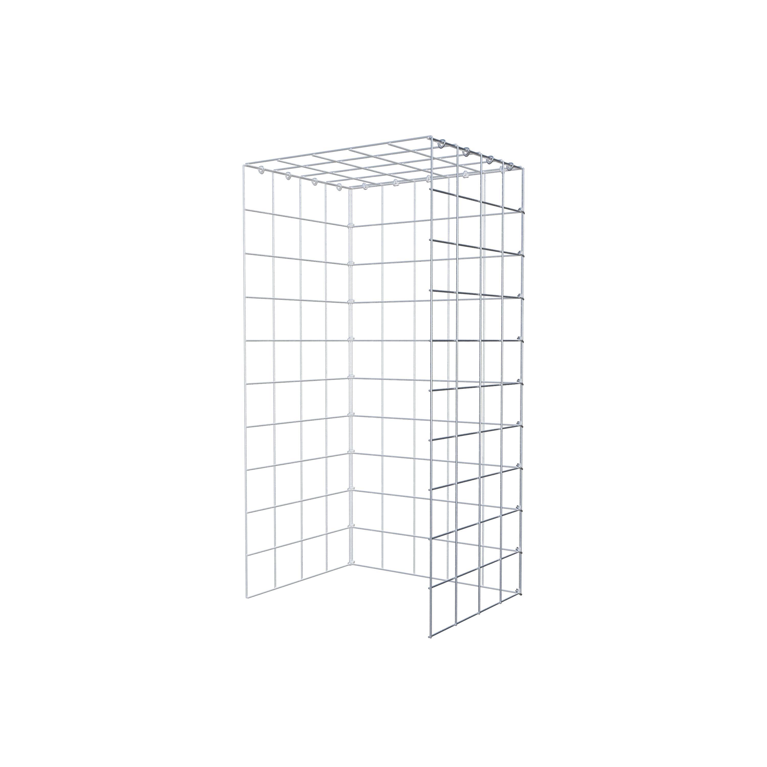 Fourche rapportée type 4 100 cm x 40 cm x 50 cm (L x H x P), mailles 10 cm x 10 cm, anneau C