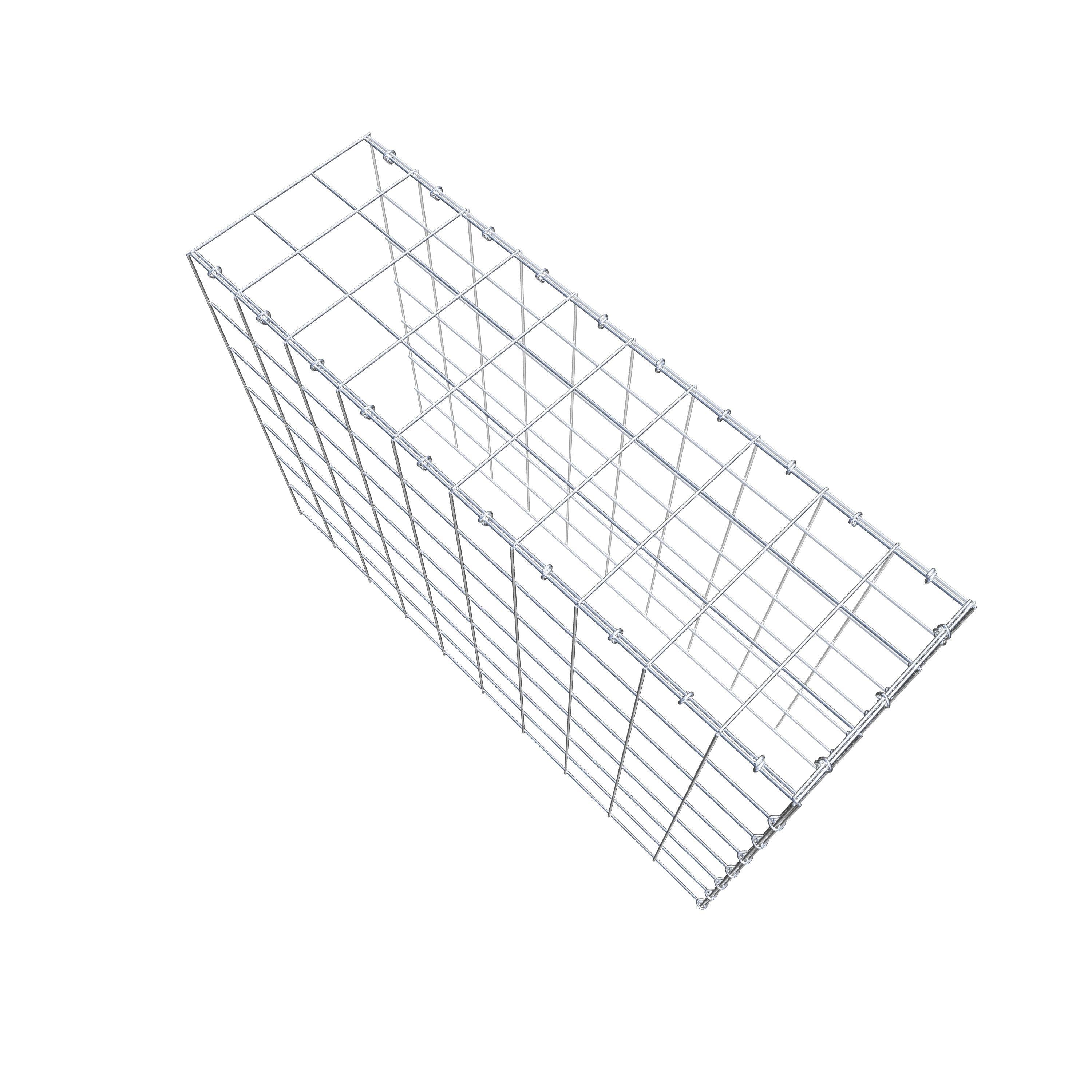 Pilote adicional tipo 4 100 cm x 70 cm x 30 cm (L x A x P), malla 10 cm x 10 cm, anillo en C