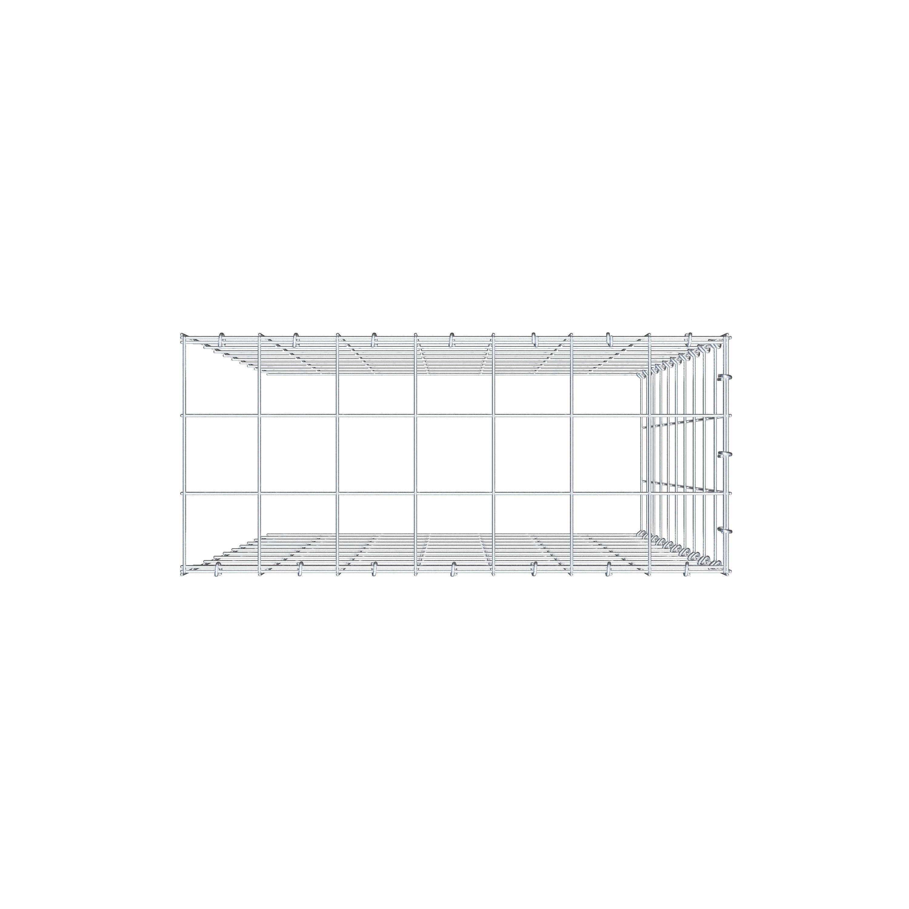 Pilote adicional tipo 4 100 cm x 70 cm x 30 cm (L x A x P), malla 10 cm x 10 cm, anillo en C