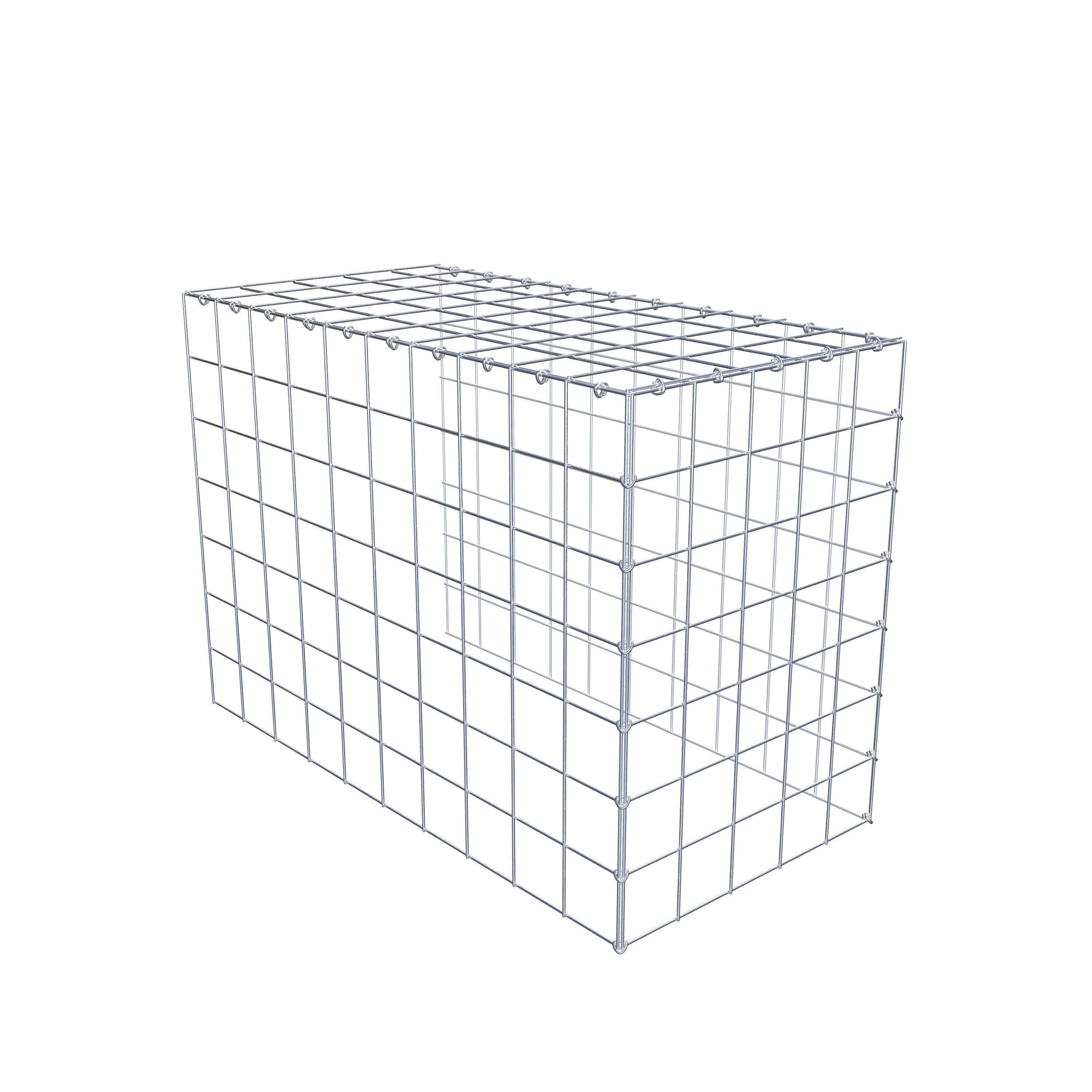 Gabião Tipo 4 100 cm x 70 cm x 50 cm (C x A x P), malhagem 10 cm x 10 cm, anel C