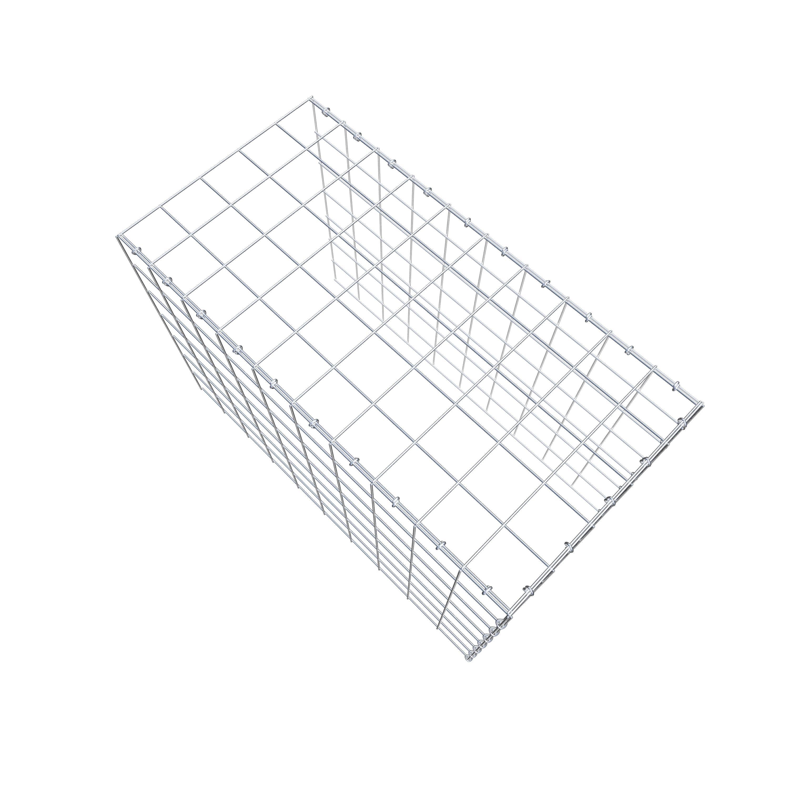 Gabião Tipo 4 100 cm x 70 cm x 50 cm (C x A x P), malhagem 10 cm x 10 cm, anel C