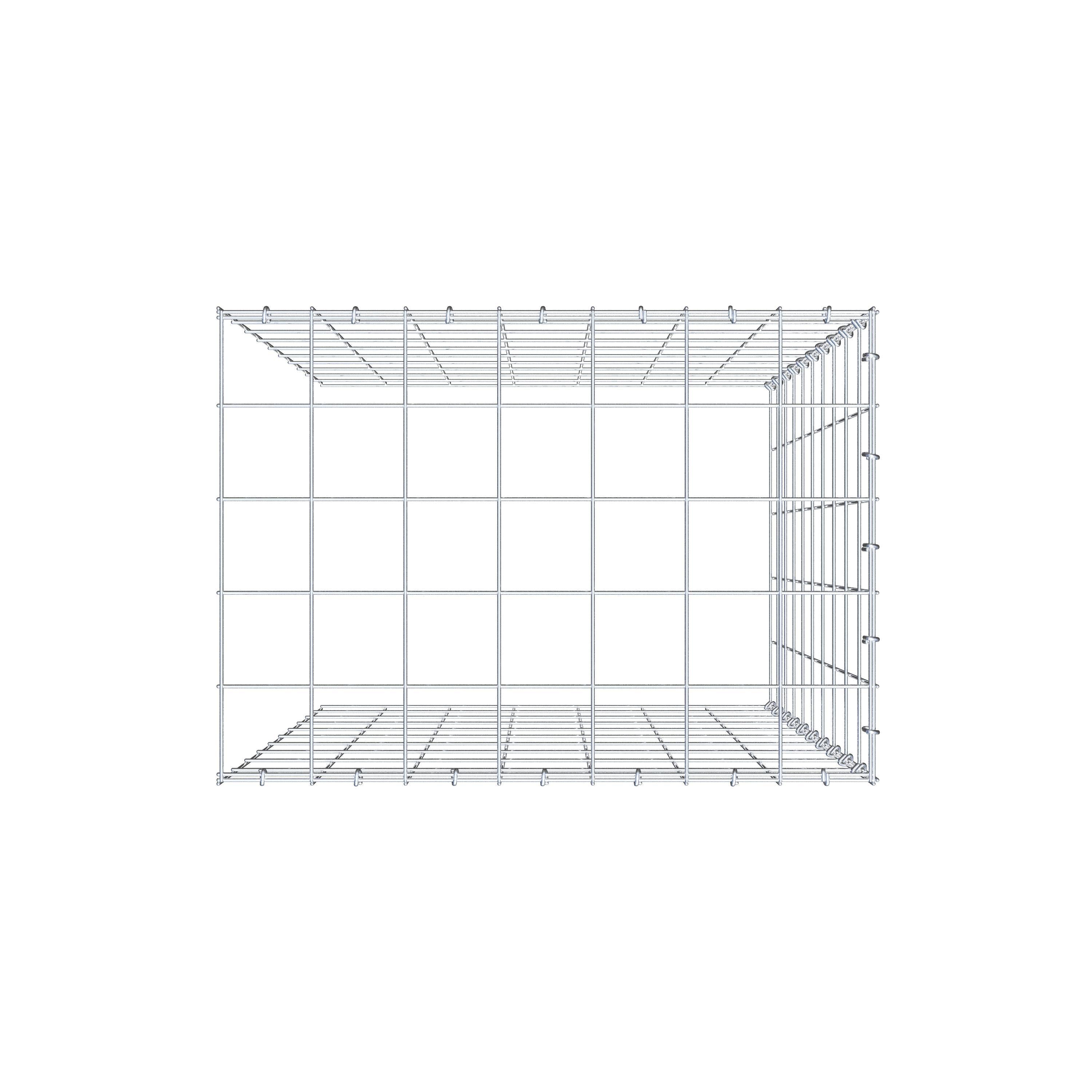 Gabião Tipo 4 100 cm x 70 cm x 50 cm (C x A x P), malhagem 10 cm x 10 cm, anel C