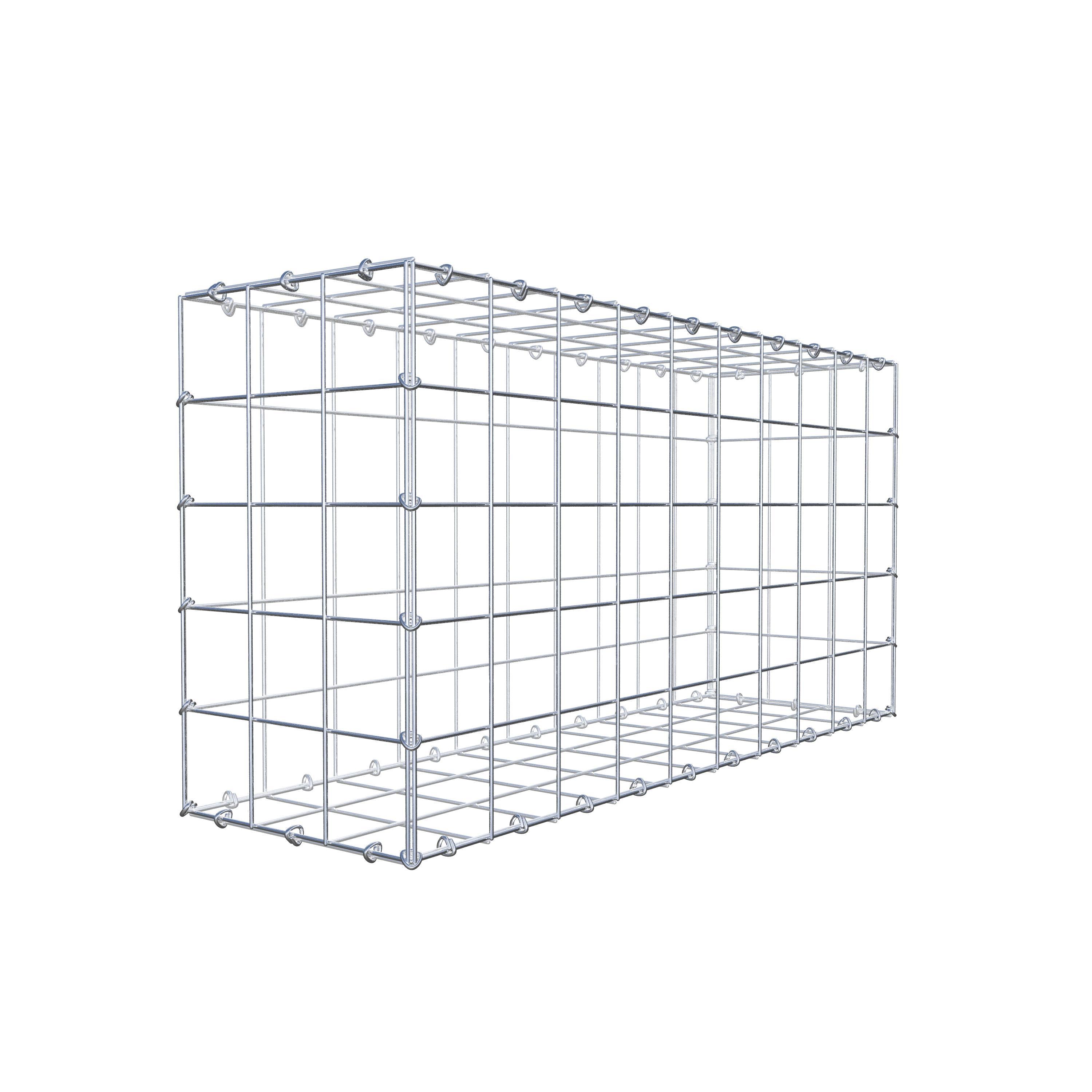 Schanskorf 100 cm x 50 cm x 30 cm (L x H x D), maaswijdte 10 cm x 10 cm, C-ring