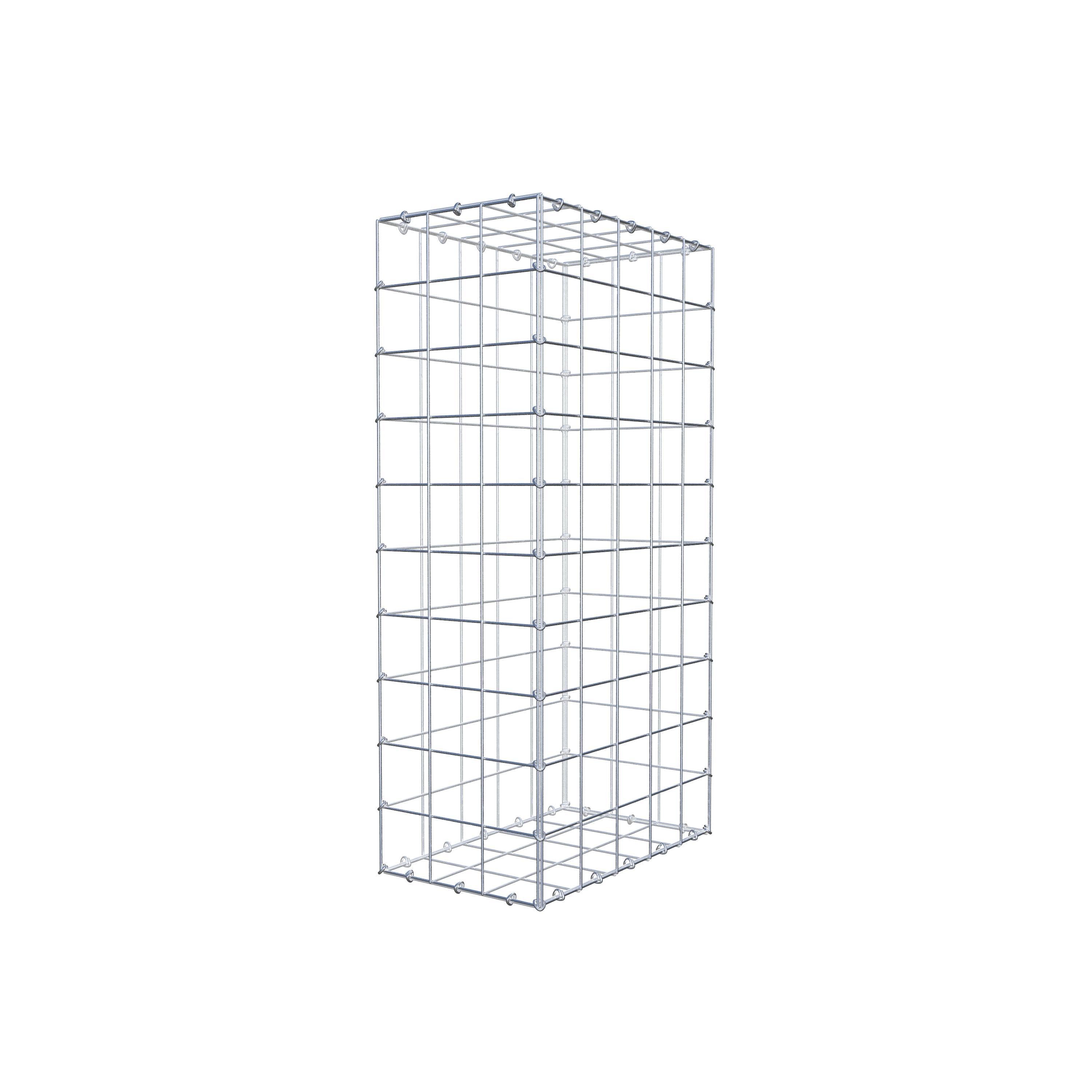 Schanskorf 100 cm x 50 cm x 30 cm (L x H x D), maaswijdte 10 cm x 10 cm, C-ring