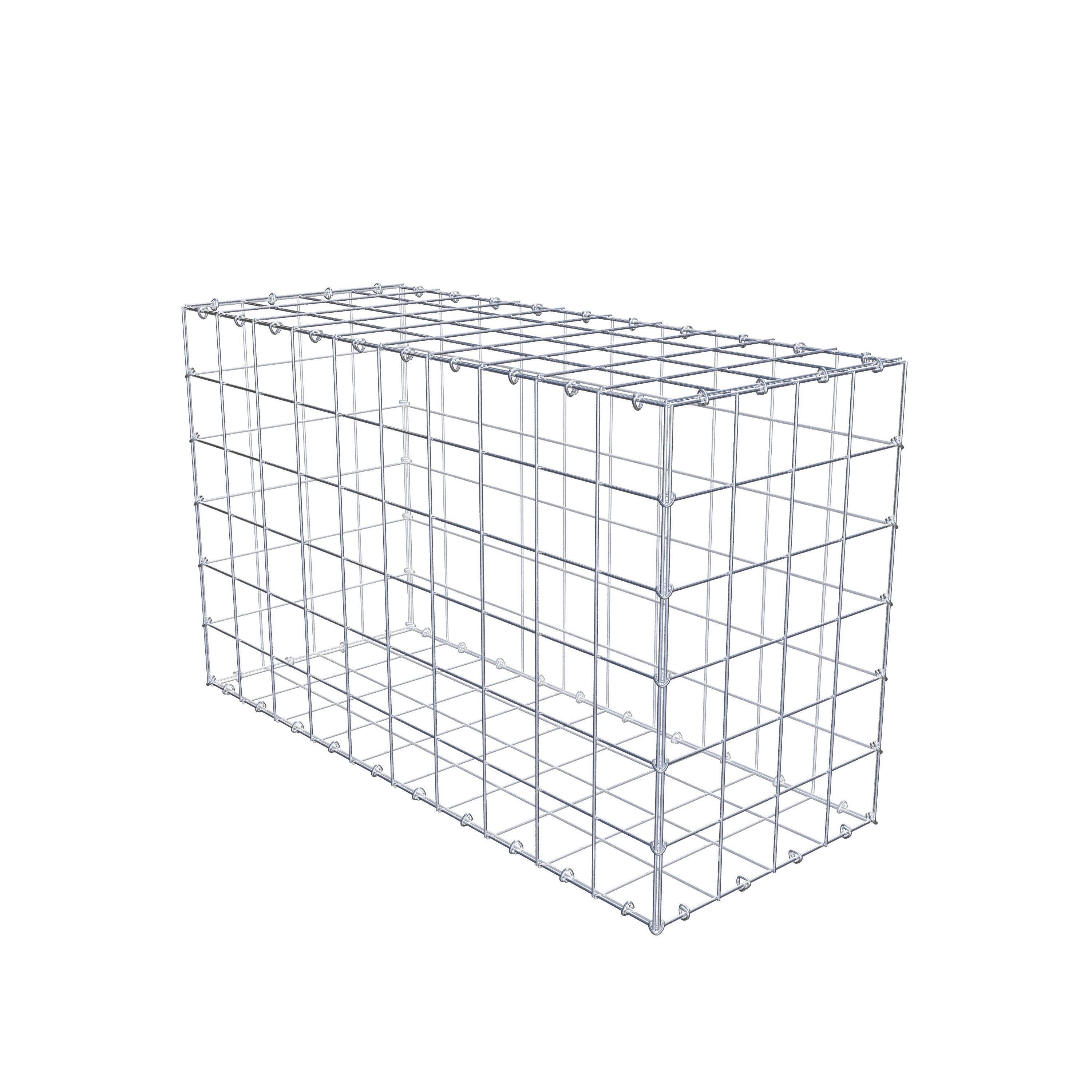 Gabion 100 cm x 60 cm x 40 cm (L x H x P), mailles 10 cm x 10 cm, anneau en C