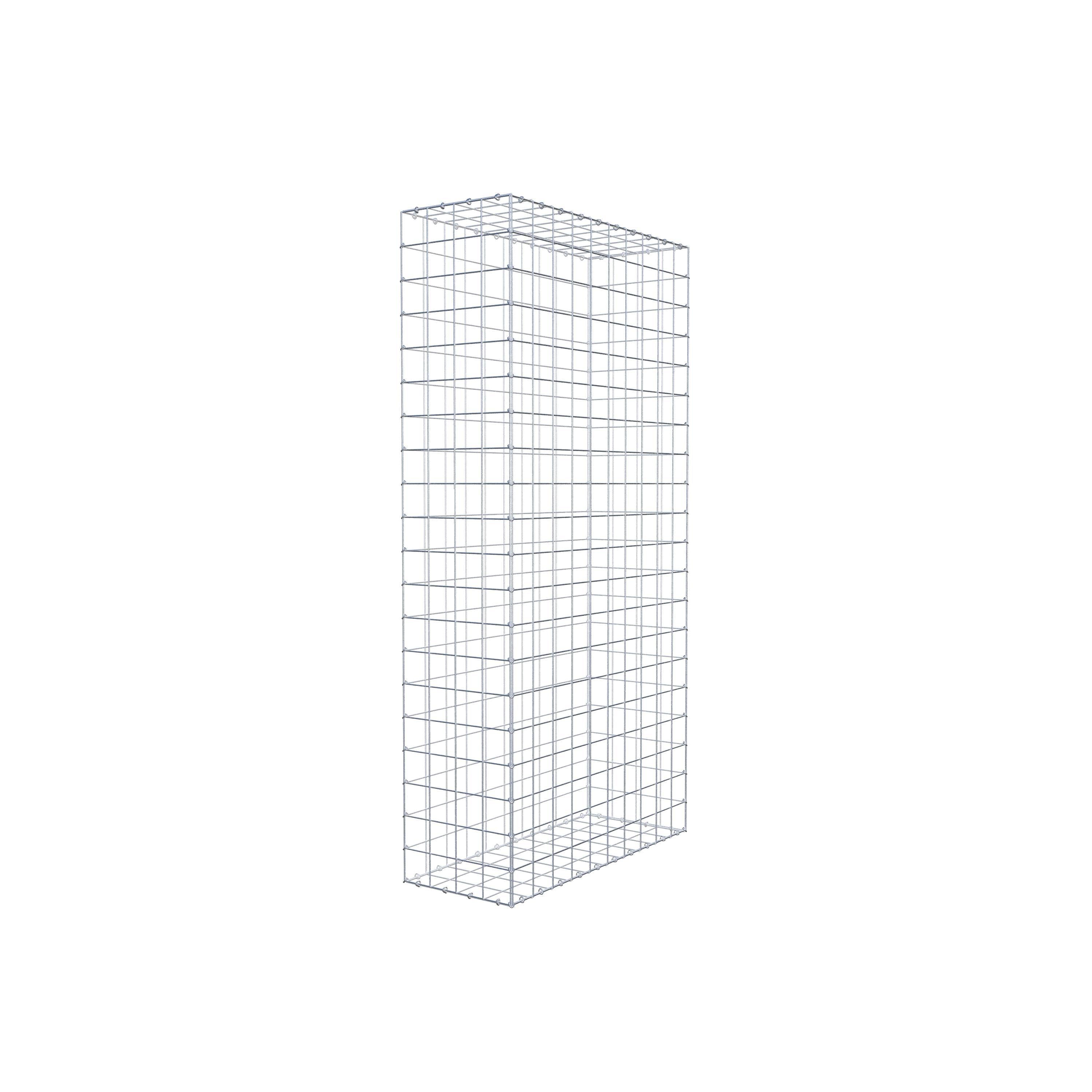 Schanskorf 200 cm x 100 cm x 40 cm (L x H x D), maaswijdte 10 cm x 10 cm, C-ring