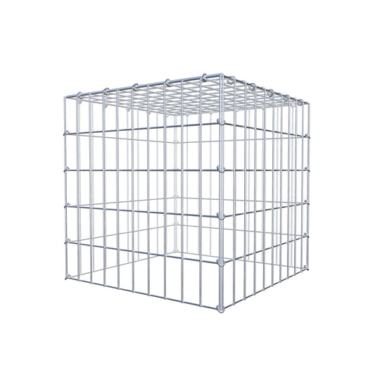 Monteret gabion type 3 50 cm x 50 cm x 50 cm (L x H x D), maskestørrelse 5 cm x 10 cm, C-ring