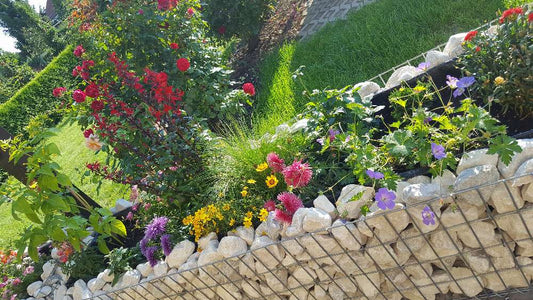 Gabion raised bed made to measure - mesh size 5x10cm