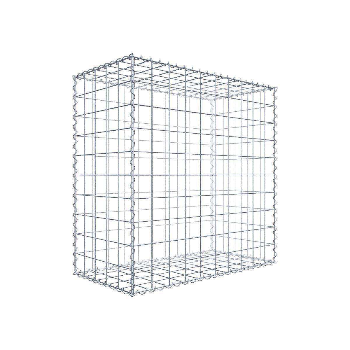 Lot de 2 gabions 100 cm x 100 cm x 50 cm (L x H x P), mailles 10 x 10 cm, spirale