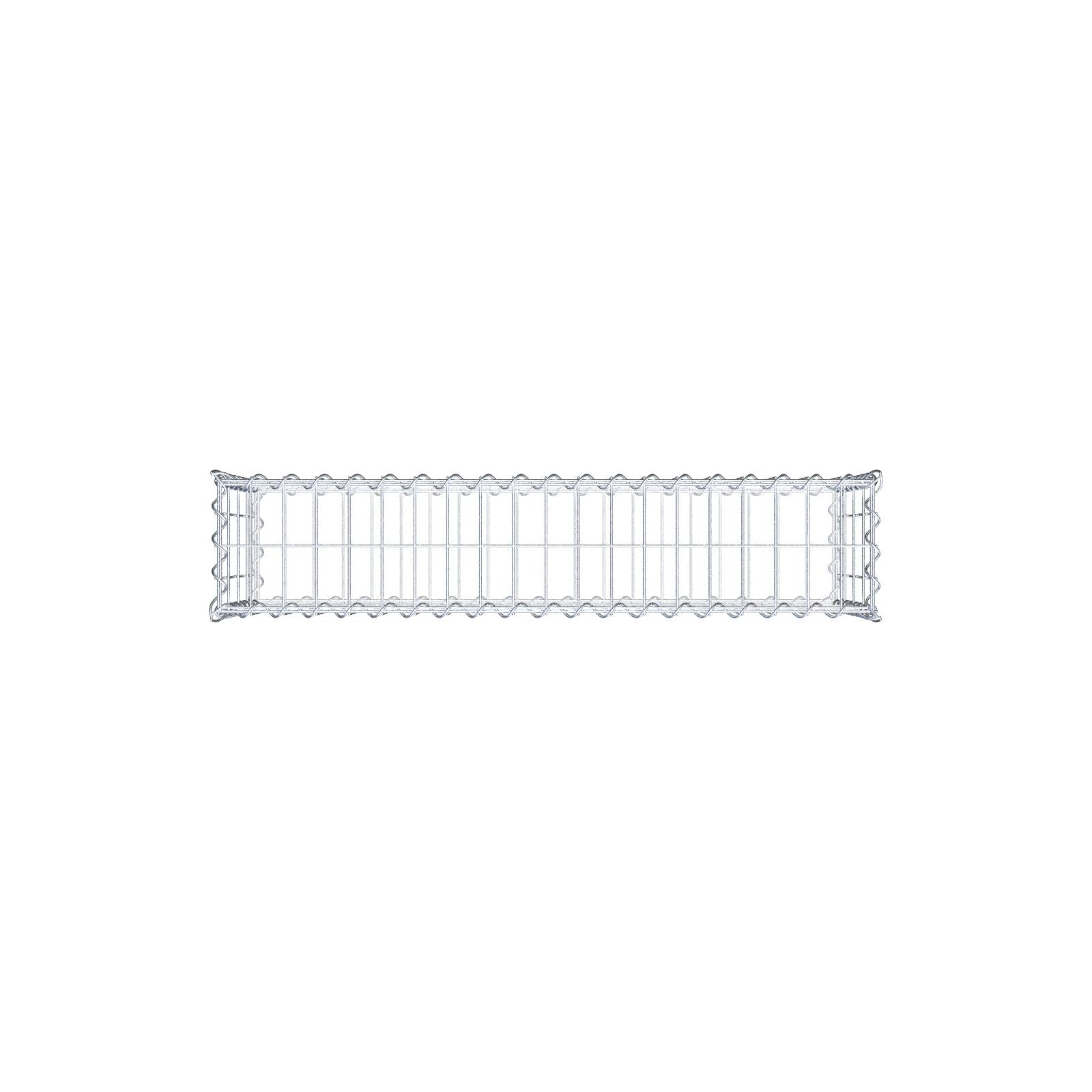 Lot de 2 gabions 100 cm x 40 cm x 20 cm (L x H x P), mailles 5 x 10 cm, spirale