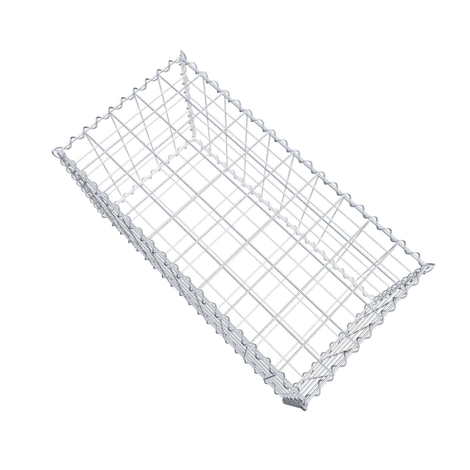 Lot de 2 gabions 100 cm x 50 cm x 50 cm (L x H x P), mailles 10 x 10 cm, spirale