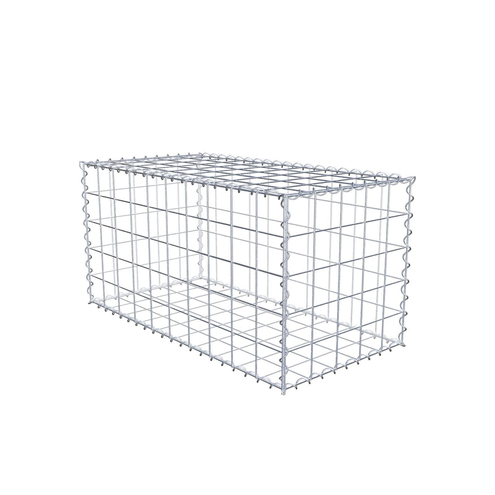 Lot de 2 gabions 100 cm x 50 cm x 50 cm (L x H x P), mailles 10 x 10 cm, spirale