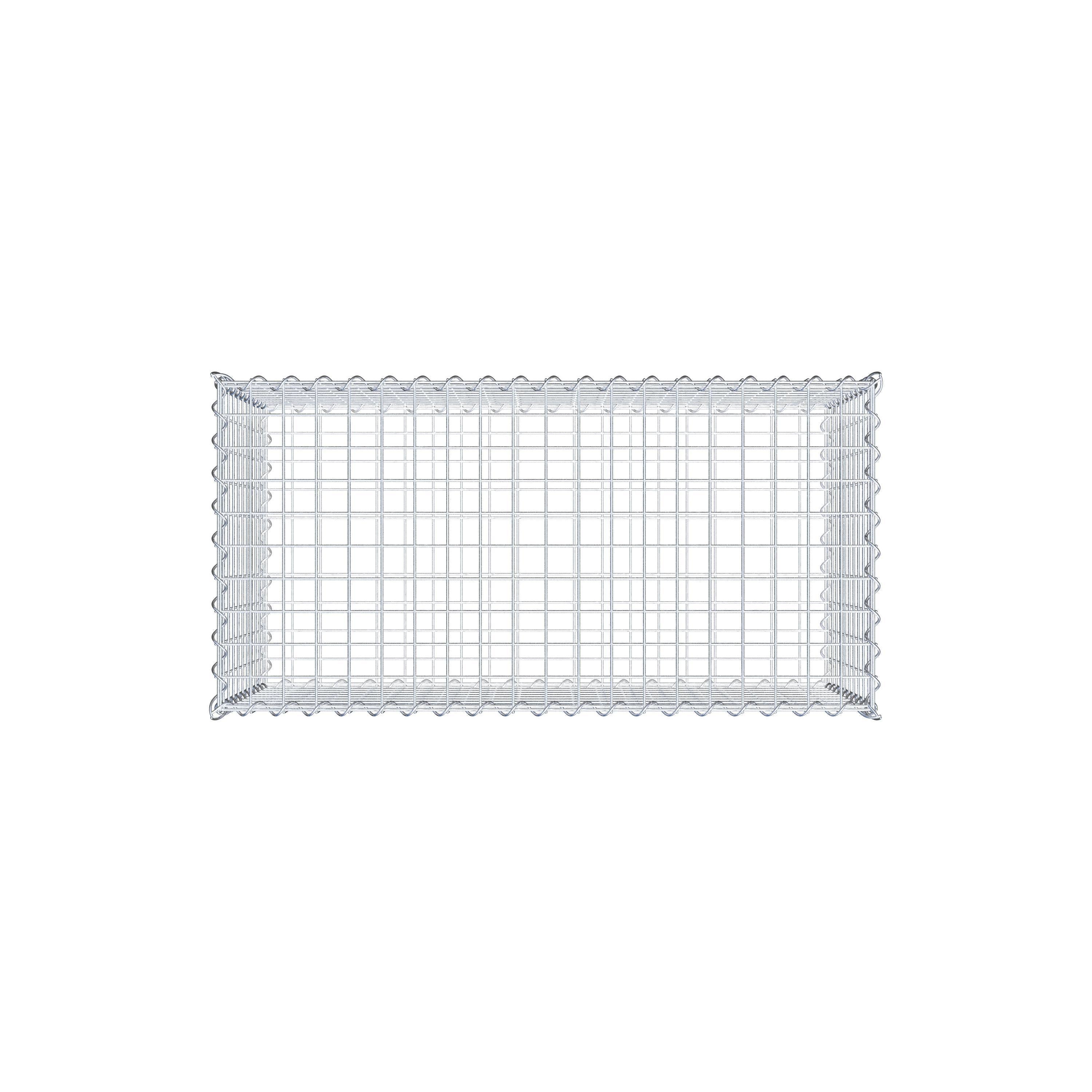 Lot de 2 gabions 100 cm x 50 cm x 50 cm (L x H x P), mailles 5 x 5 cm, spirale