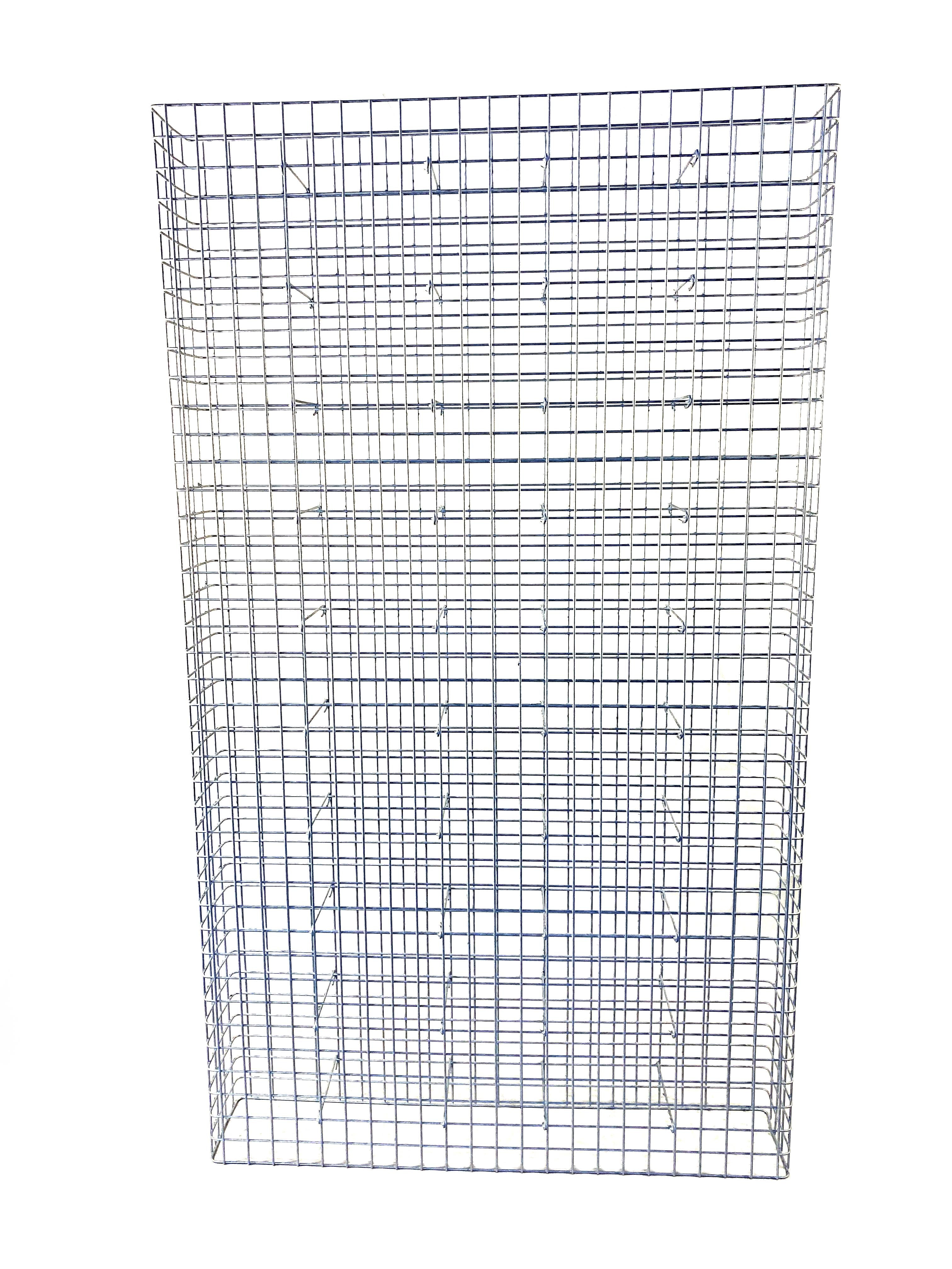 Gabião galvanizado a quente 117 cm x 200 cm x 22 cm, malhagem 5 cm x 5 cm, totalmente soldado