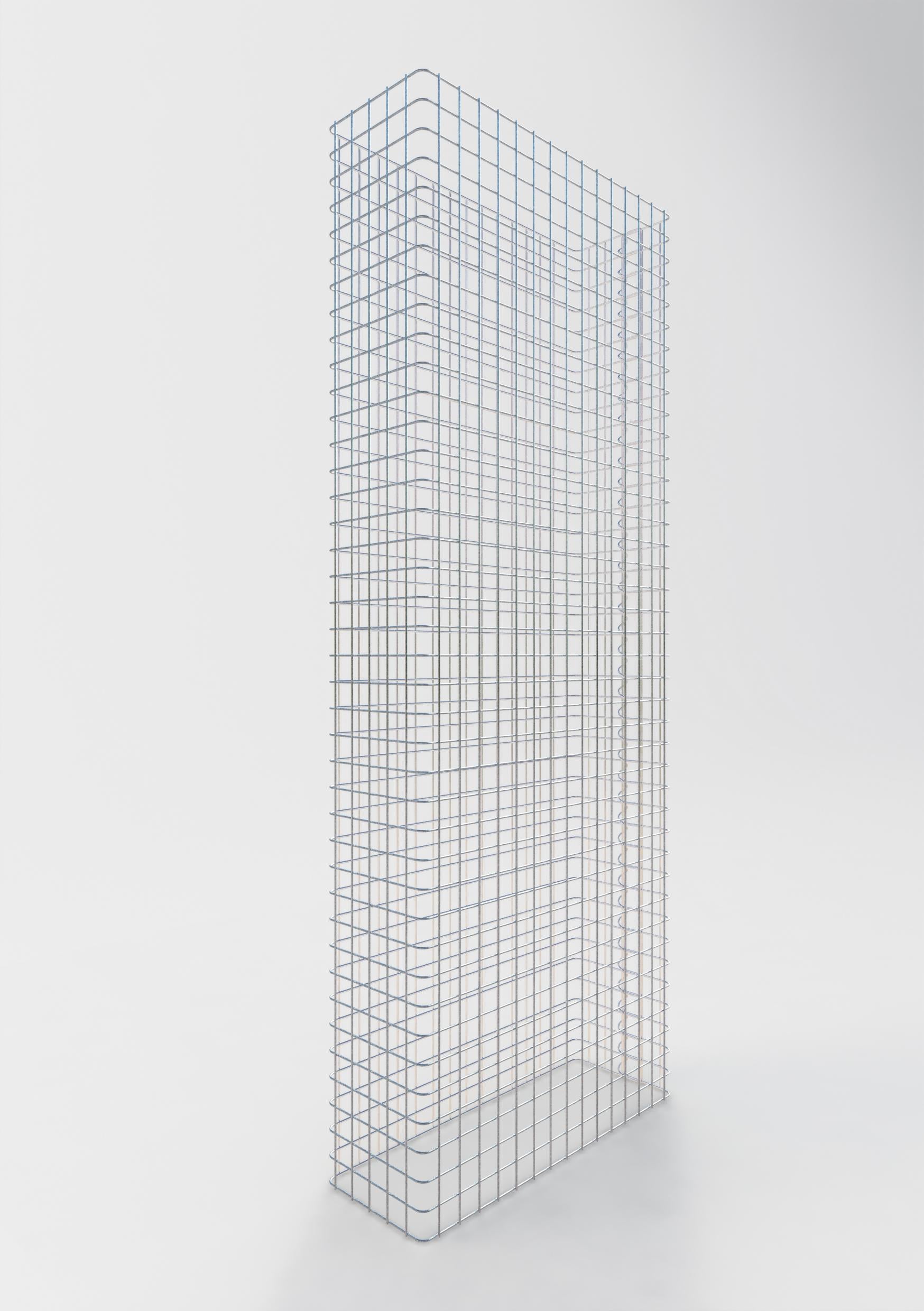Clôture en gabion Longueur 77 cm, hauteur 160 cm, profondeur 27 cm, mailles 5 x 5 cm