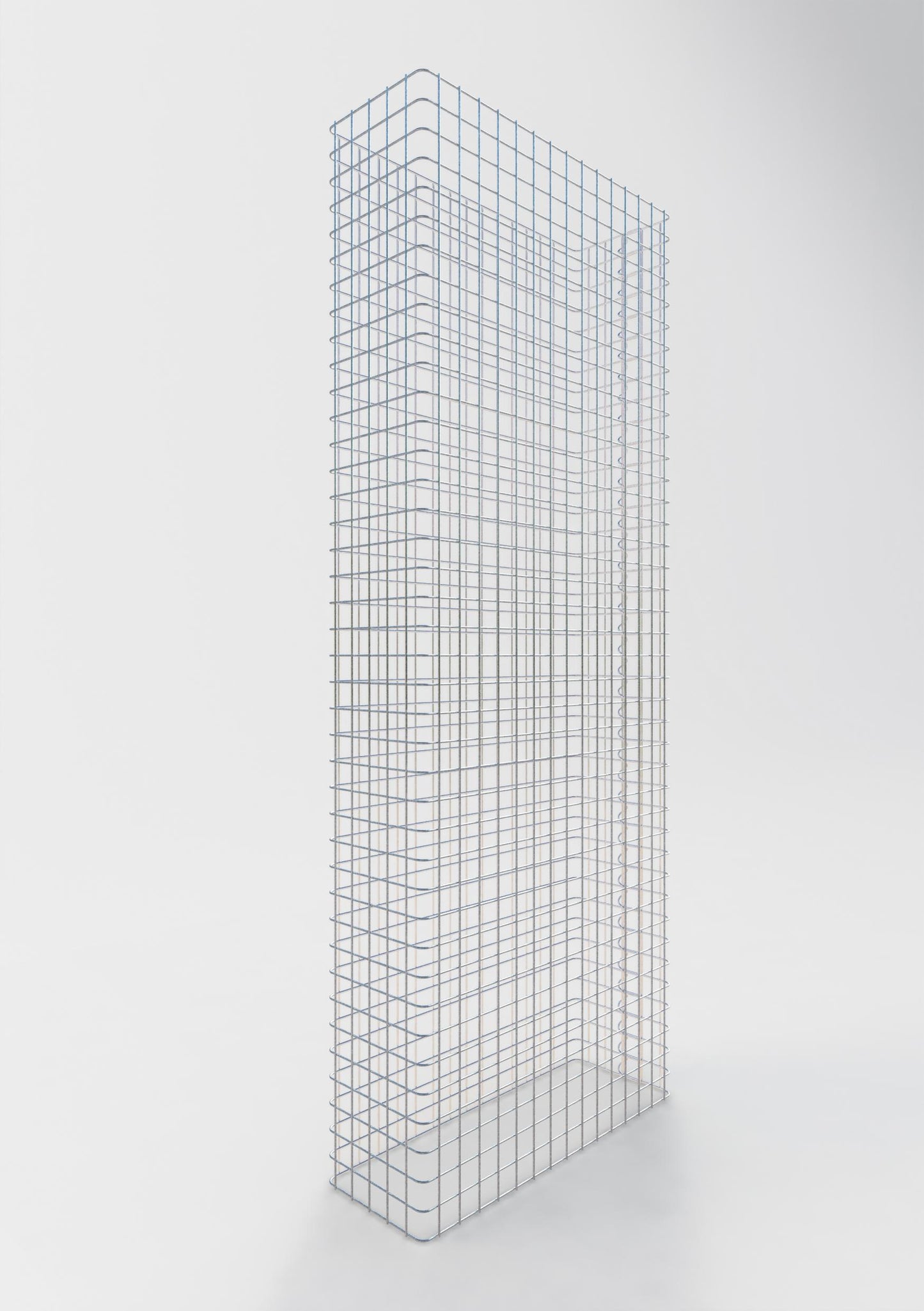 Schanskorfomheining lengte 77 cm, hoogte 200 cm, diepte 27 cm, maaswijdte 5 x 5 cm