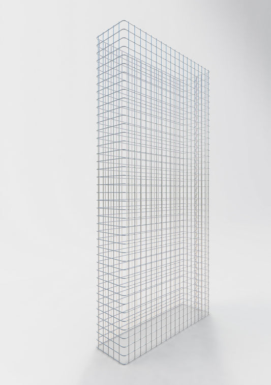 Recinzione in gabbioni lunghezza 97 cm, altezza 200 cm, profondità 27 cm, maglia 5 x 5 cm