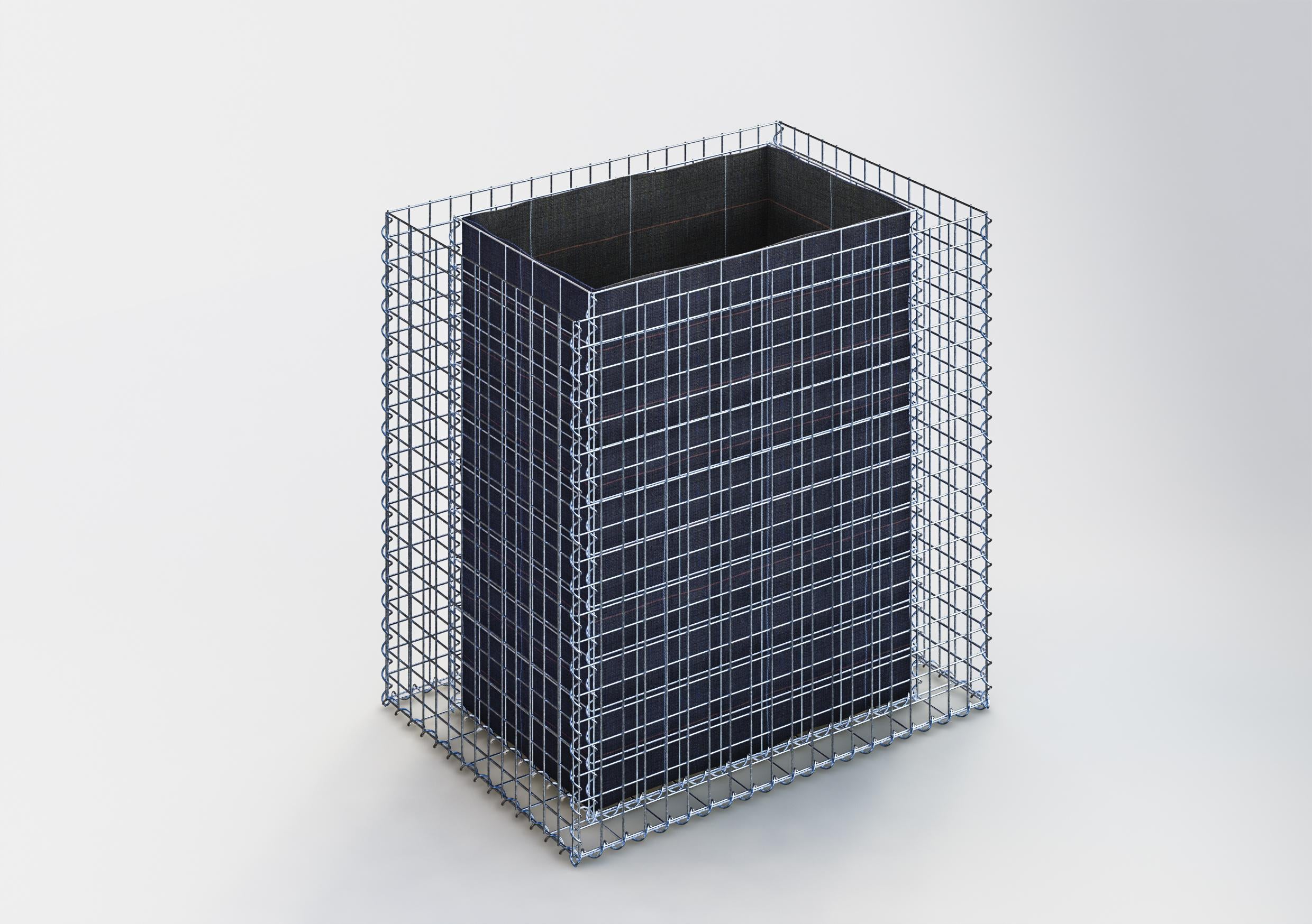 Højbed firkantet 100 cm x 100 cm x 70 cm (L x H x D), maskestørrelse 5 x 5 cm, vægtykkelse 10 cm