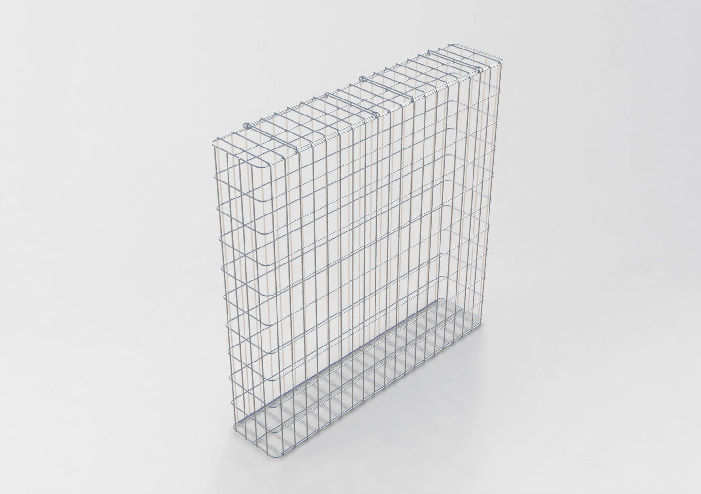 Gavión galvanizado en caliente 102 cm x 102 cm x 22 cm, malla 5 cm x 10 cm, totalmente soldado