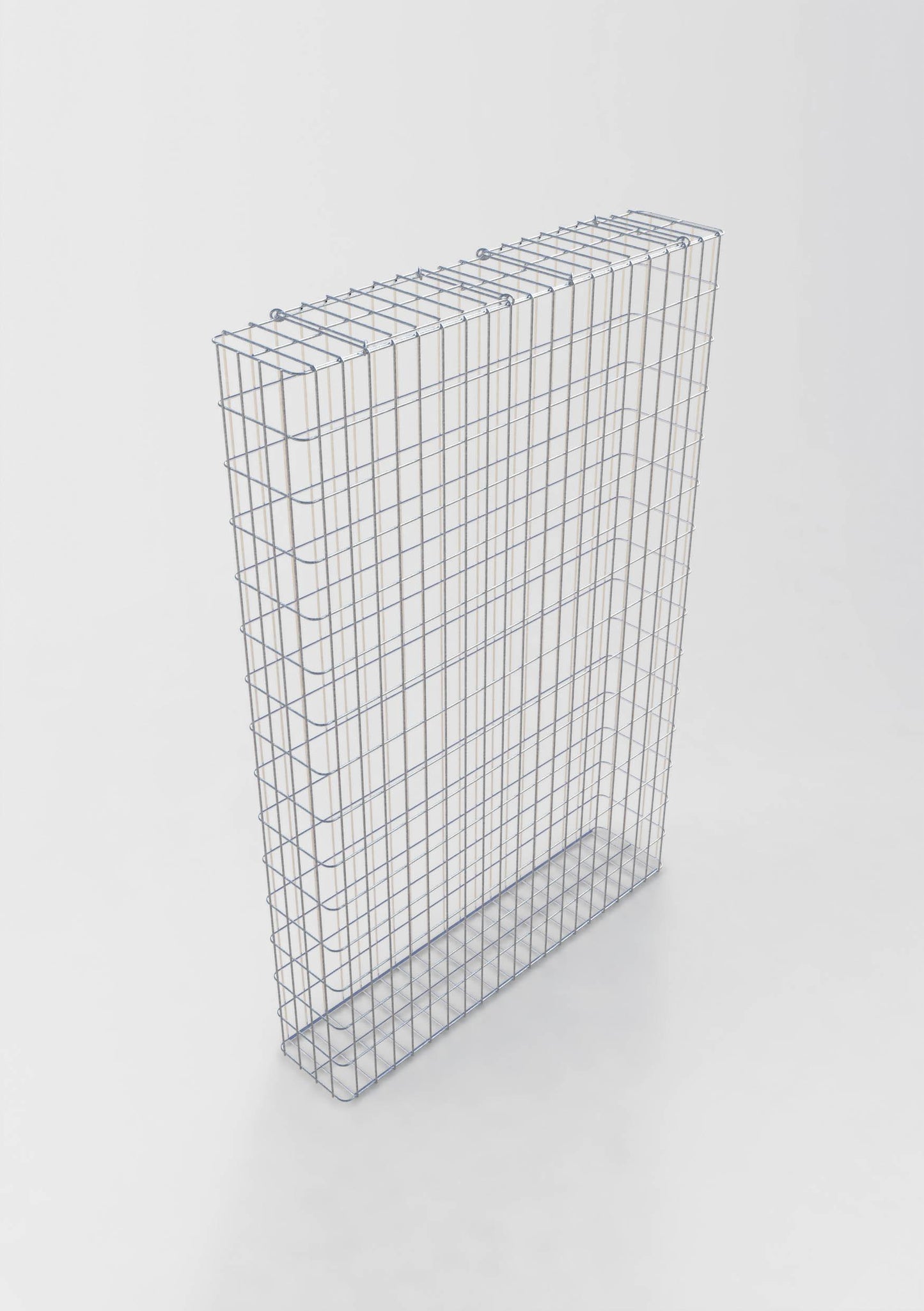 Varmförzinkad gabion 102 cm x 152 cm x 22 cm, maskstorlek 5 cm x 10 cm, helsvetsad