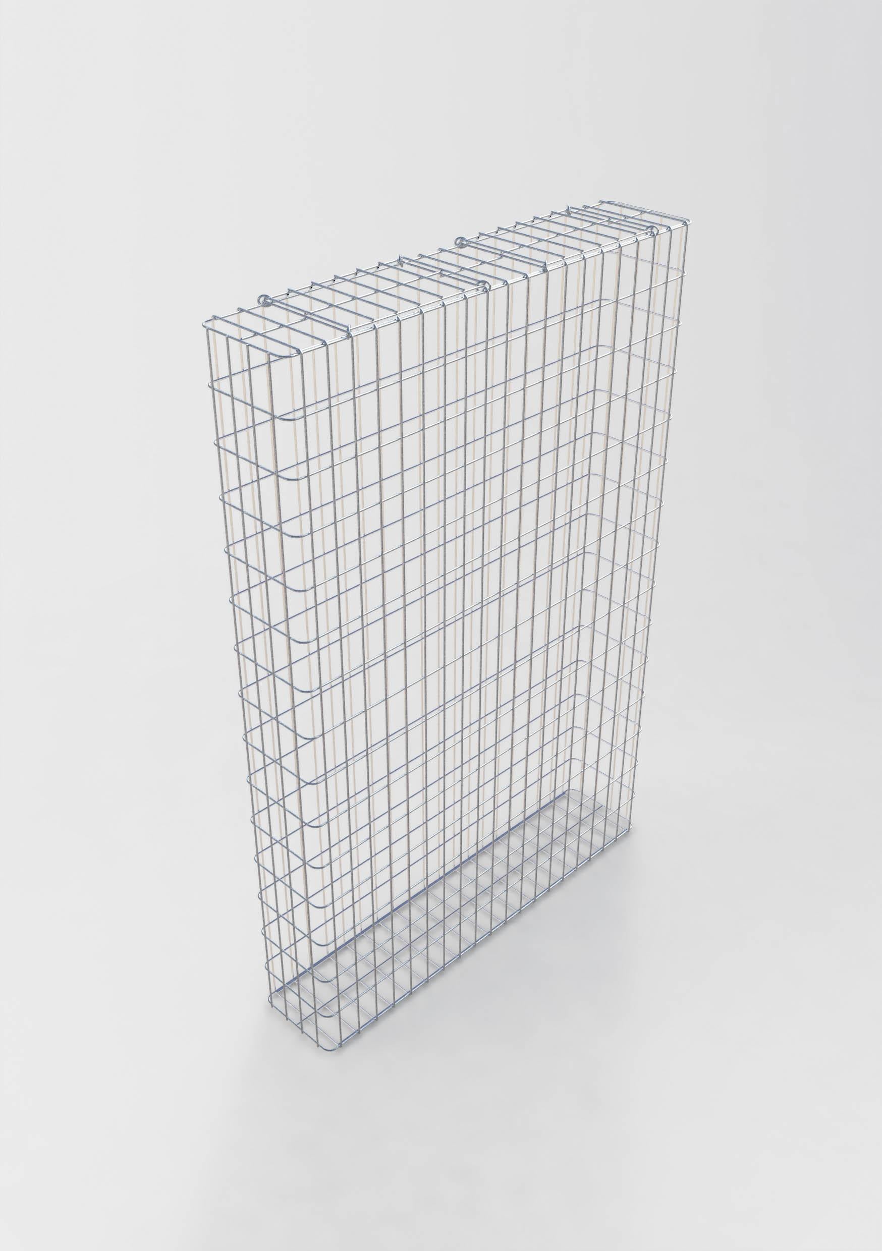 Gabbione zincato a caldo 102 cm x 152 cm x 22 cm, maglia 5 cm x 10 cm, completamente saldato