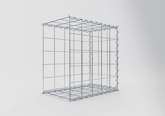 Gabião tipo 2 50 cm x 50 cm x 30 cm (C x A x P), malhagem 10 cm x 10 cm, espiral