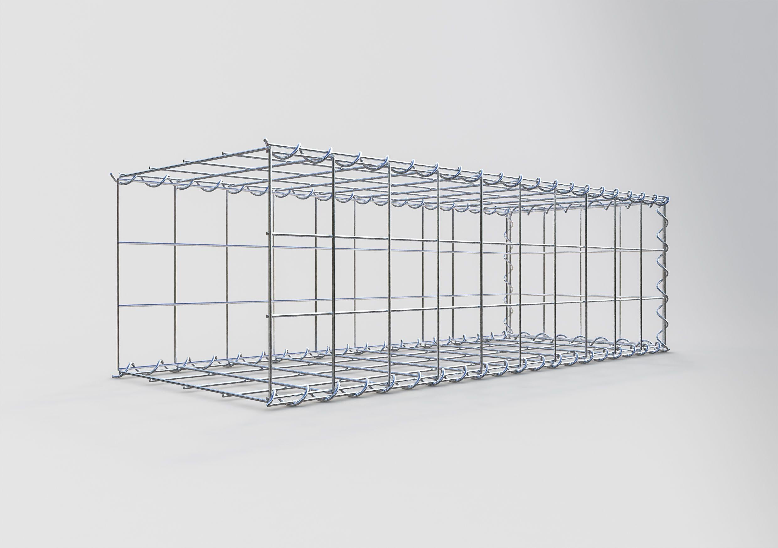 Grown-on gabion type 2 100 cm x 30 cm x 40 cm (L x H x D), mesh size 10 cm x 10 cm, spiral