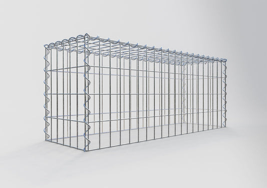 Gavión complementario tipo 3 100 cm x 40 cm x 30 cm (L x A x P), malla 5 cm x 10 cm, espiral