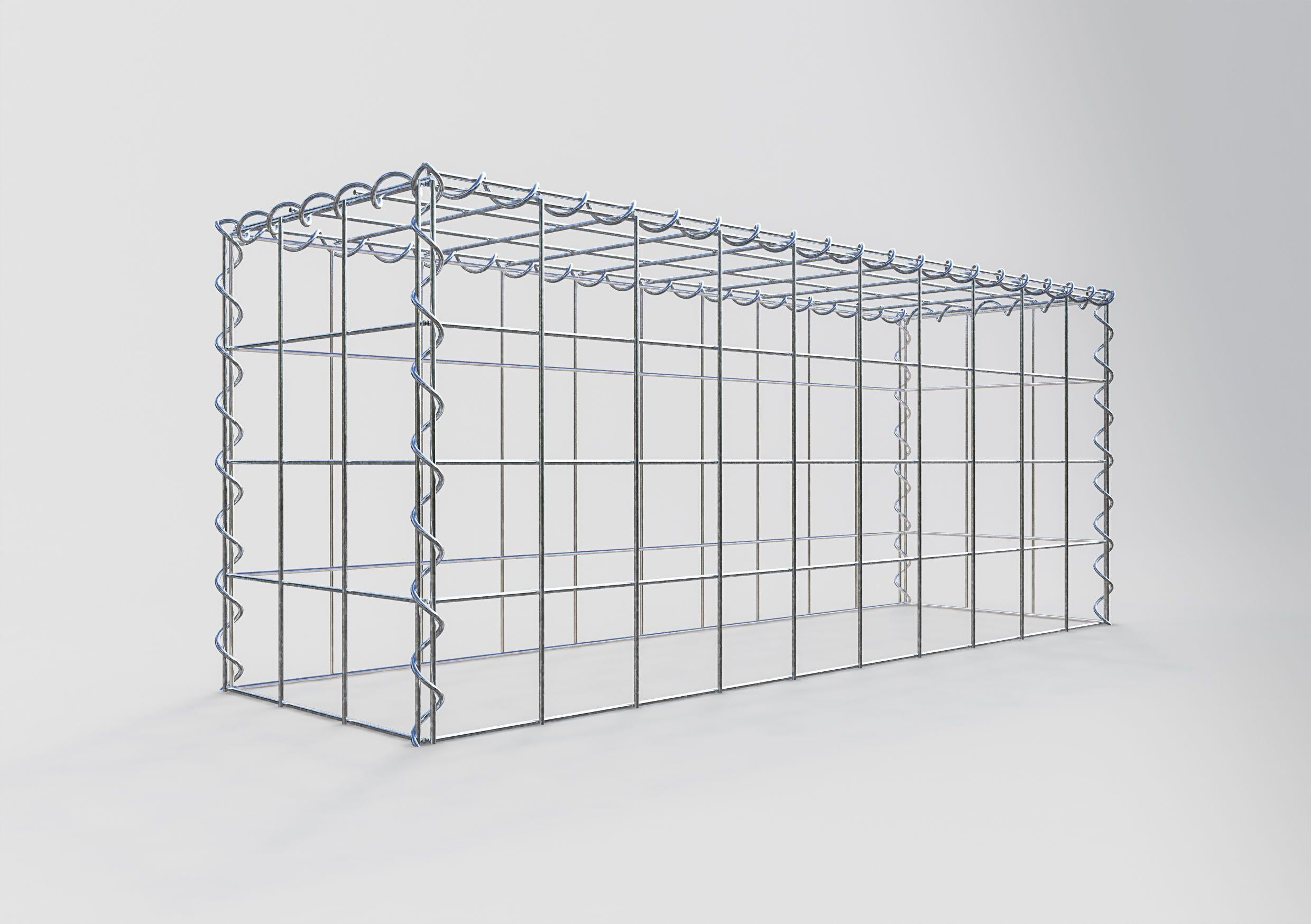 Gavión complementario tipo 3 100 cm x 40 cm x 30 cm (L x A x P), malla 10 cm x 10 cm, espiral