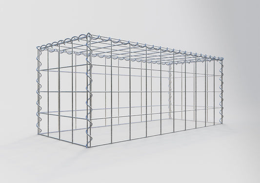 Gavión complementario tipo 3 100 cm x 40 cm x 40 cm (L x A x P), malla 10 cm x 10 cm, espiral