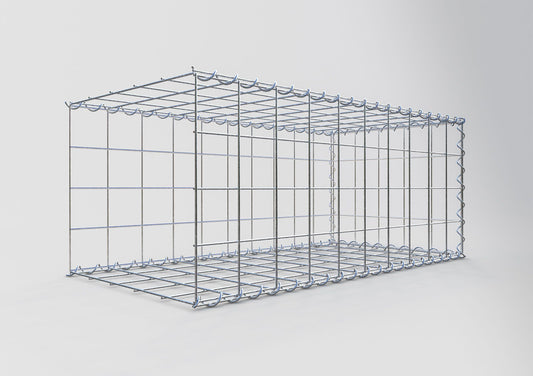 Grown-on gabion type 2 100 cm x 40 cm x 50 cm (L x H x D), mesh size 10 cm x 10 cm, spiral