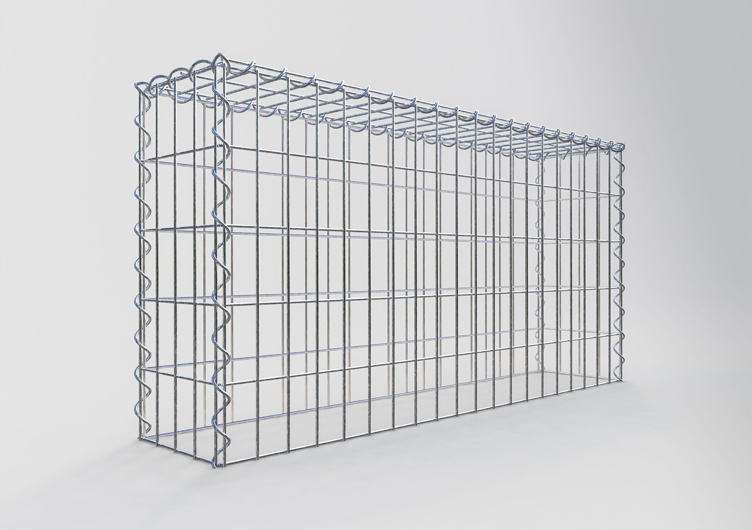Extra gabion typ 3 100 cm x 50 cm x 20 cm (L x H x D), maskstorlek 5 cm x 10 cm, spiral