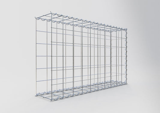 Add-on schanskorf type 2 100 cm x 60 cm x 20 cm (L x H x D), maaswijdte 10 cm x 10 cm, spiraal