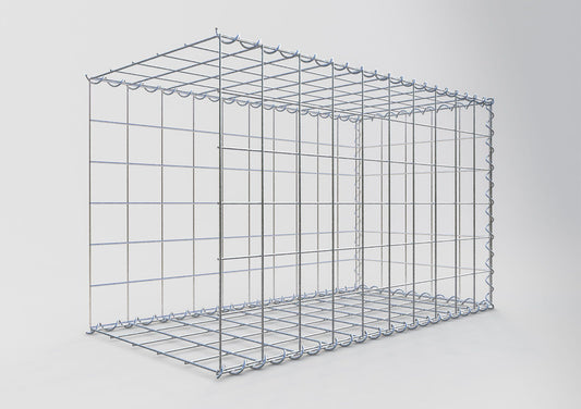 Add-on schanskorf type 2 100 cm x 60 cm x 50 cm (L x H x D), maaswijdte 10 cm x 10 cm, spiraal