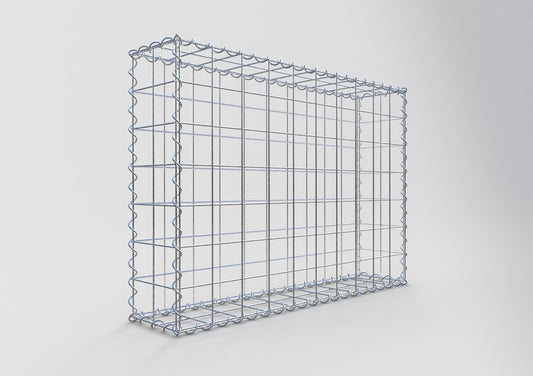 Gabião 100 cm x 70 cm x 20 cm (C x A x P), malhagem 10 cm x 10 cm, espiral