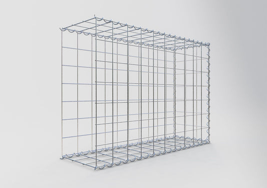 Gabion rapporté type 2 100 cm x 70 cm x 30 cm (L x H x P), mailles 10 cm x 10 cm, spirale