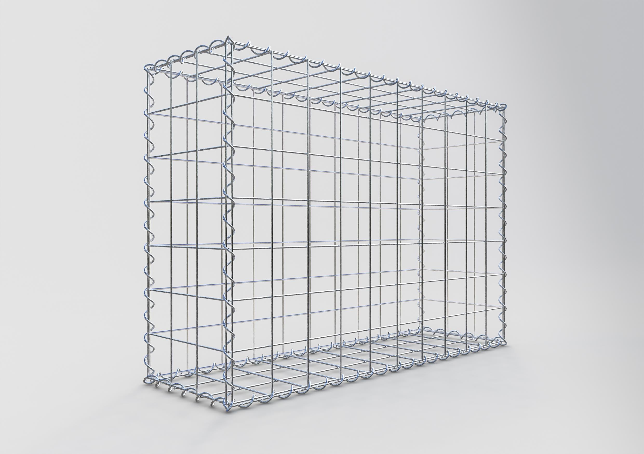 Gabion 100 cm x 70 cm x 30 cm (L x H x D), mesh size 10 cm x 10 cm, spiral
