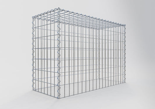 Extra gabion typ 3 100 cm x 70 cm x 40 cm (L x H x D), maskstorlek 5 cm x 10 cm, spiral