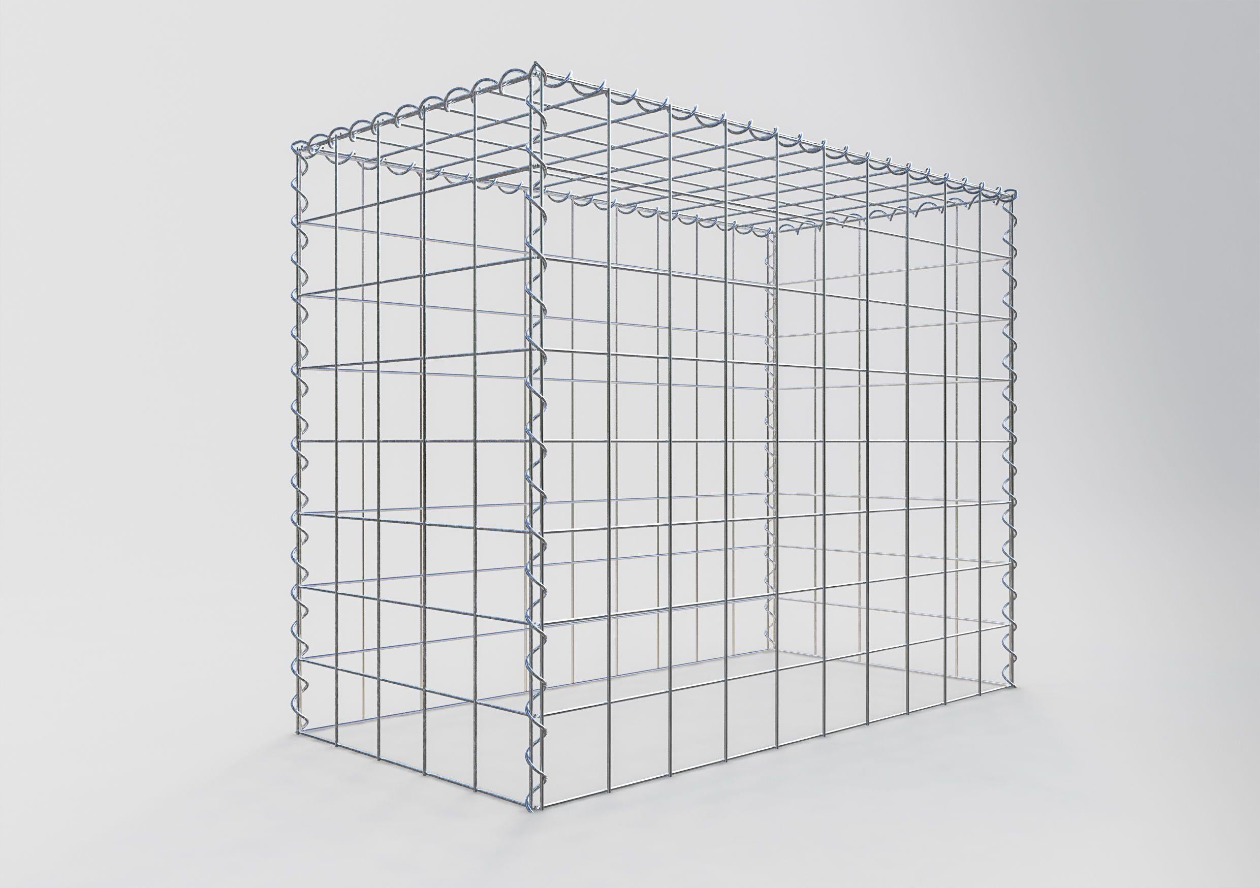 Gavión complementario tipo 3 100 cm x 80 cm x 50 cm (L x A x P), malla 10 cm x 10 cm, espiral