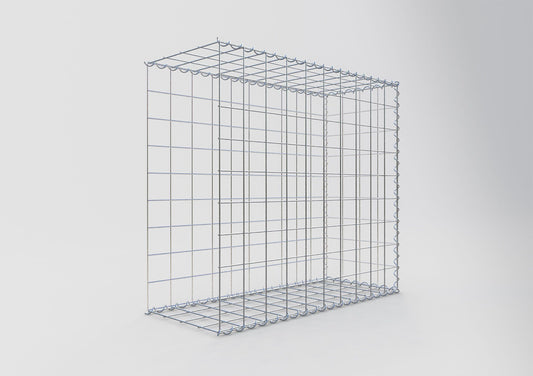 Gabião Tipo 2 100 cm x 90 cm x 40 cm (C x A x P), malhagem 10 cm x 10 cm, espiral