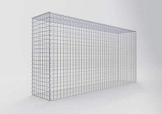 Opvokset gabion type 3 200 cm x 100 cm x 40 cm (L x H x D), maskestørrelse 5 cm x 5 cm, spiral