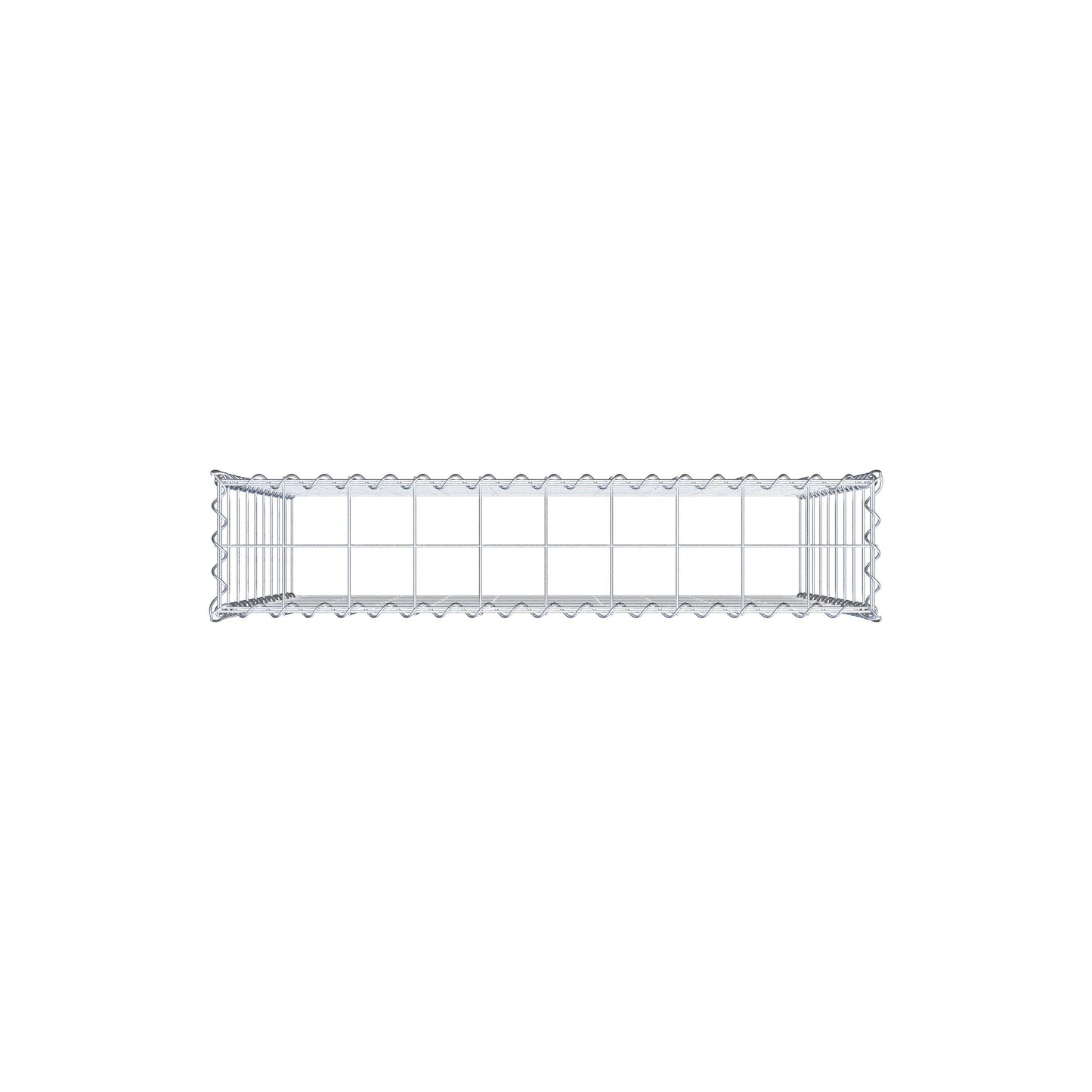 Grown-on gabion type 3 100 cm x 90 cm x 20 cm (L x H x D), mesh size 10 cm x 10 cm, spiral