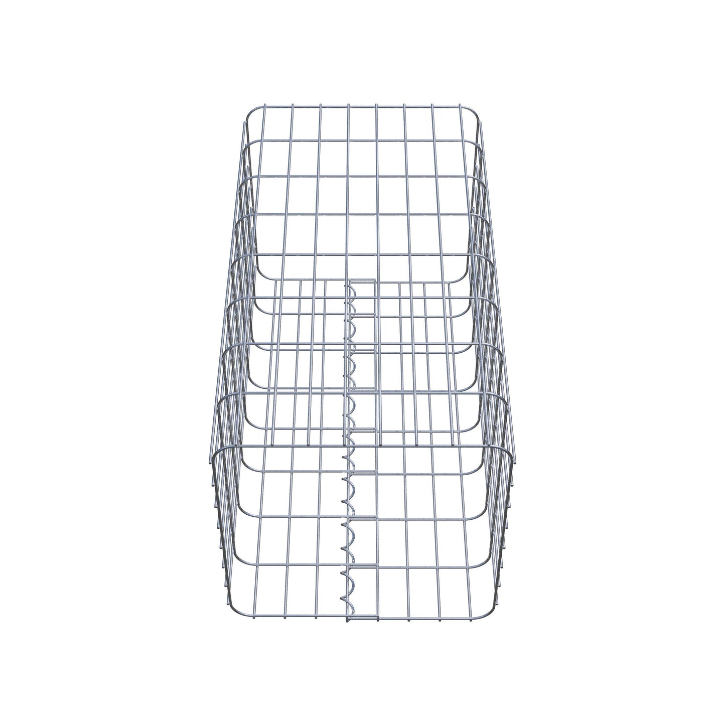 Columna de gaviones, angular 42 cm x 42 cm, 80 cm de altura, MW 5 cm x 10 cm