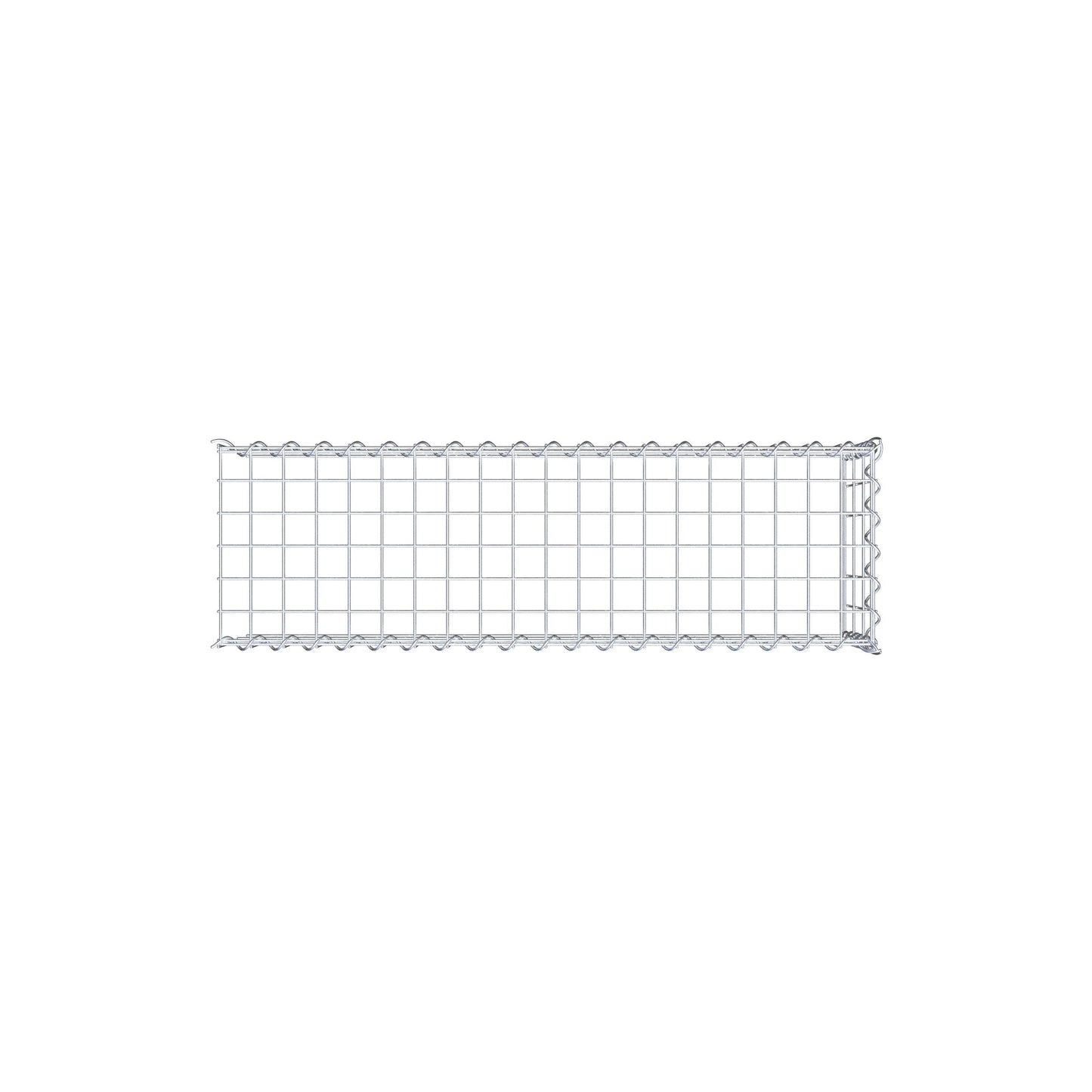 Opvokset gabion type 4 100 cm x 30 cm x 30 cm (L x H x D), maskestørrelse 5 cm x 10 cm, spiral