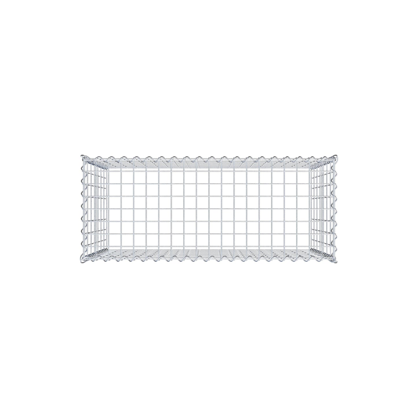 Anbaugabione Typ 3 100 cm x 70 cm x 40 cm (L x H x T), Maschenweite 5 cm x 10 cm, Spirale