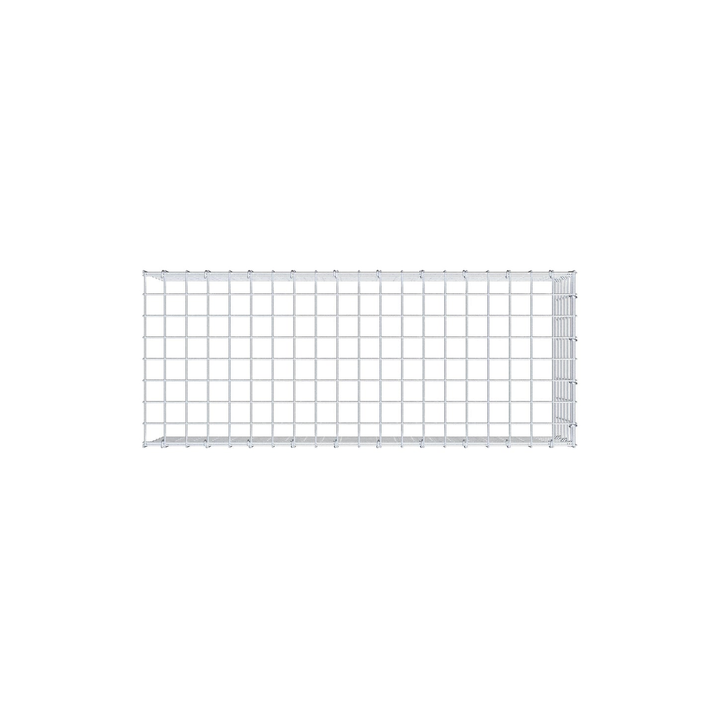 Gabião Tipo 4 100 cm x 30 cm x 40 cm (C x A x P), malhagem 5 cm x 5 cm, anel C