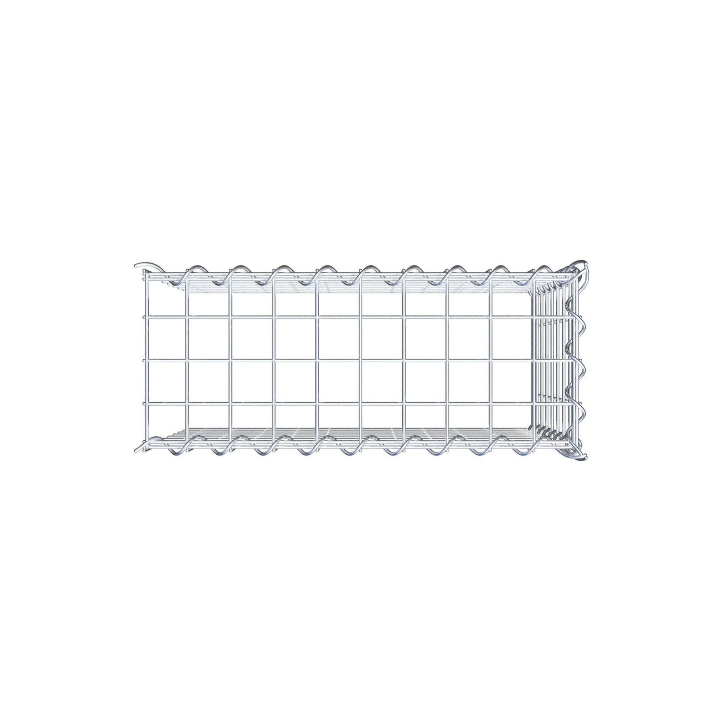 Anbaugabione Typ 4 50 cm x 40 cm x 20 cm (L x H x T), Maschenweite 5 cm x 5 cm, Spirale